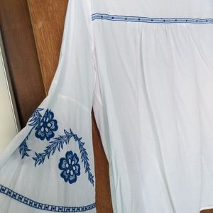 Women's cotton tunic blouse